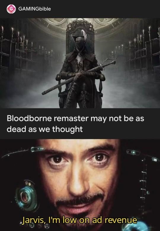Bloodborne remaster rumor just won't stay dead - meme