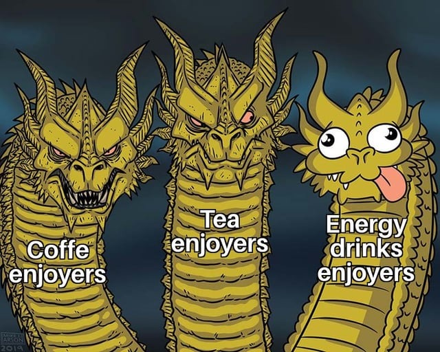 Energy drinks enjoyers - meme
