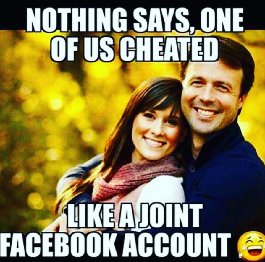 joint Facebook account - meme