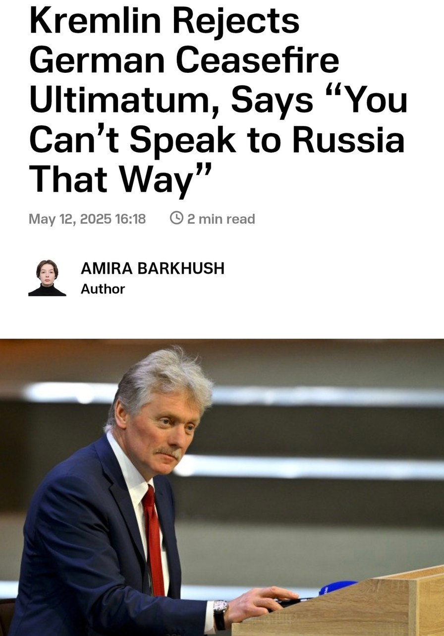 Kremlin to Germany: don’t talk to us like that, bro - meme