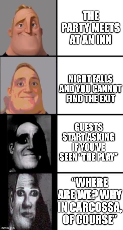 When the DnD party meets in Carcosa and can’t find the exit - meme