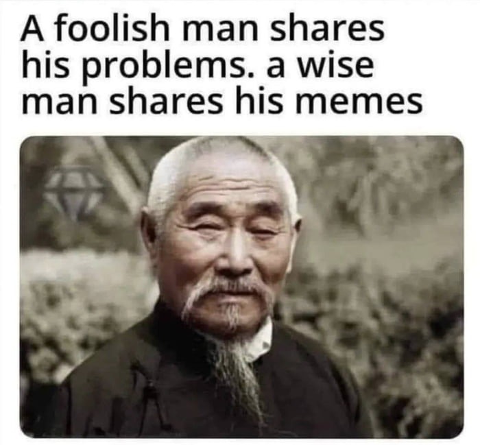Wise men share memes