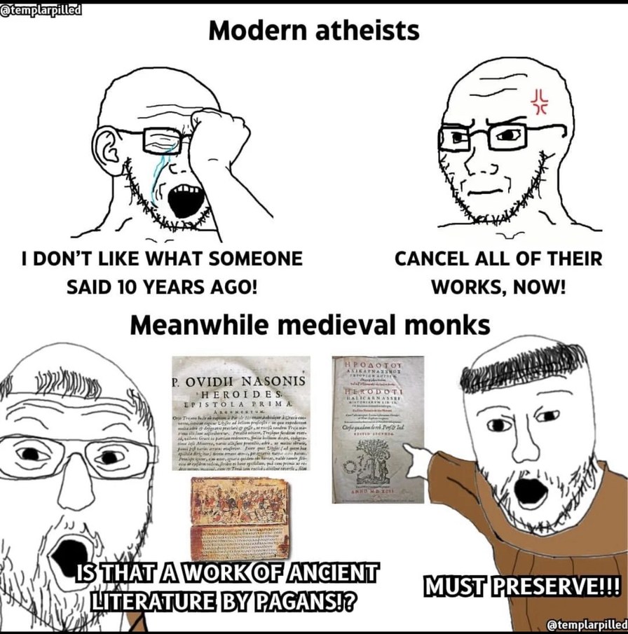 the university came out of Catholic medieval monasteries - meme