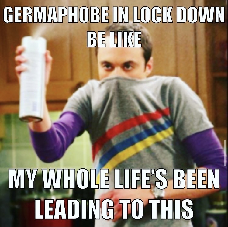 Germaphobes be like - meme