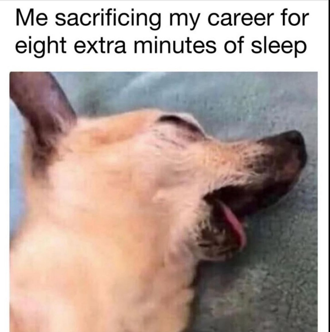 time to find a new job anyway - meme