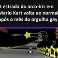 Rainbow Road no Mario Kart