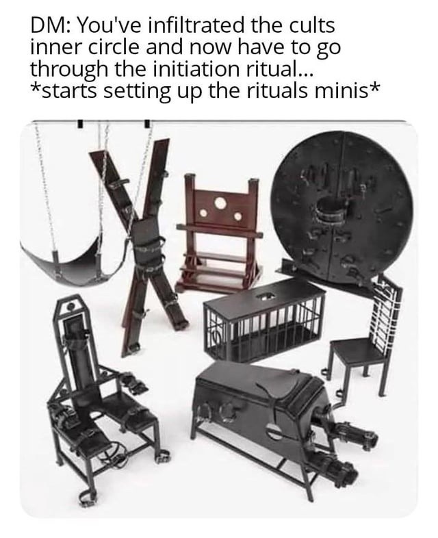 DM pulls out miniatures and you know you're in deep - meme