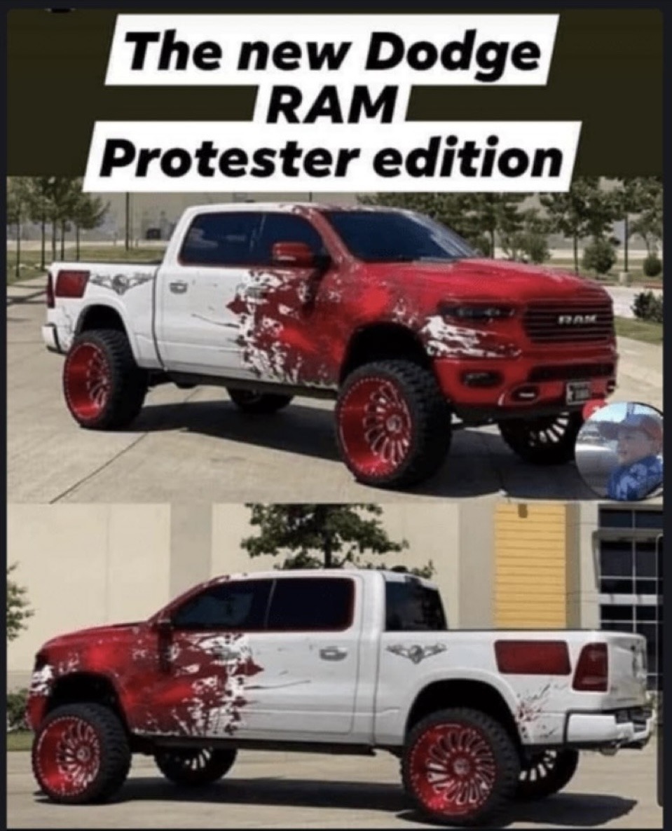 Don’t block roads - meme
