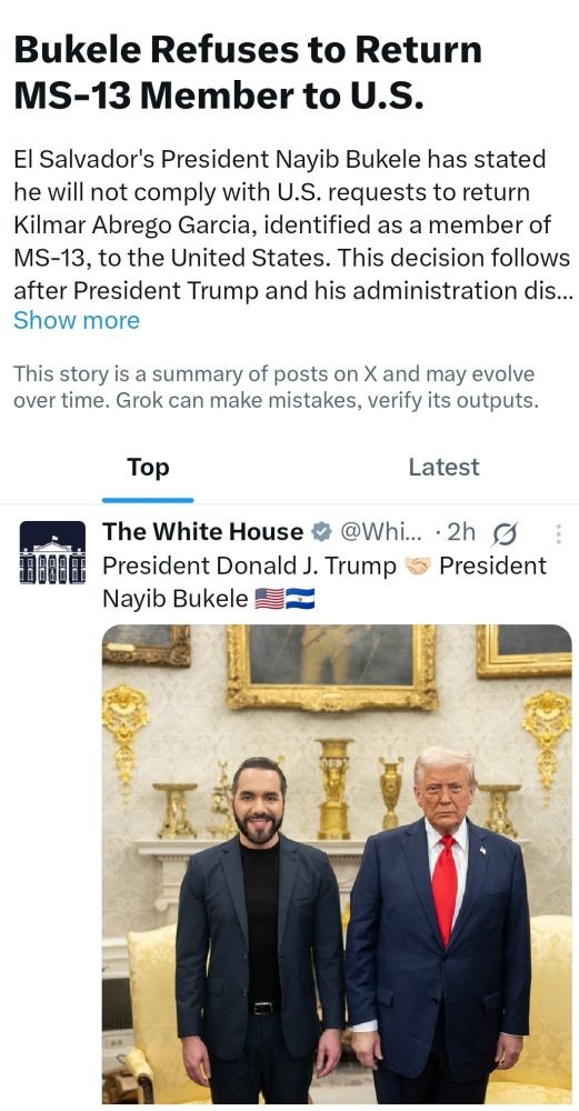Bukele refuses to return MS-13 bember to US - meme