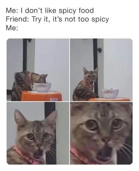 It's spicy - meme