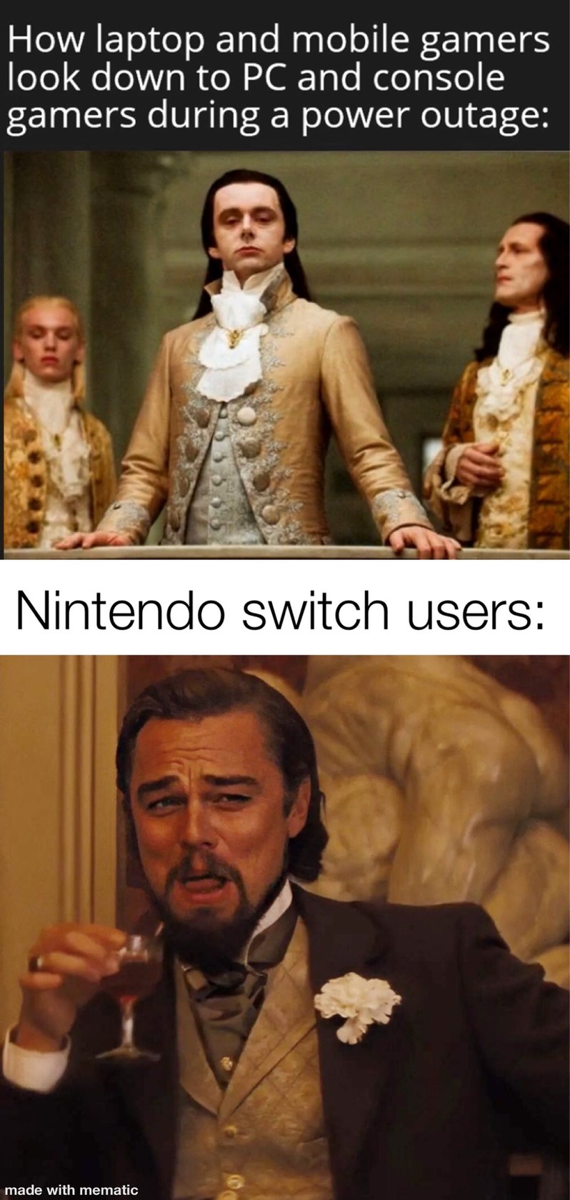 The switch is a hybrid console, meaning it can be mobile OR console - meme