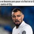 Benzema todo el partido contra el city