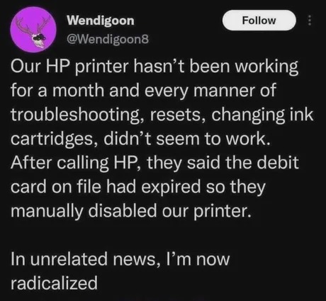 hp printer problem