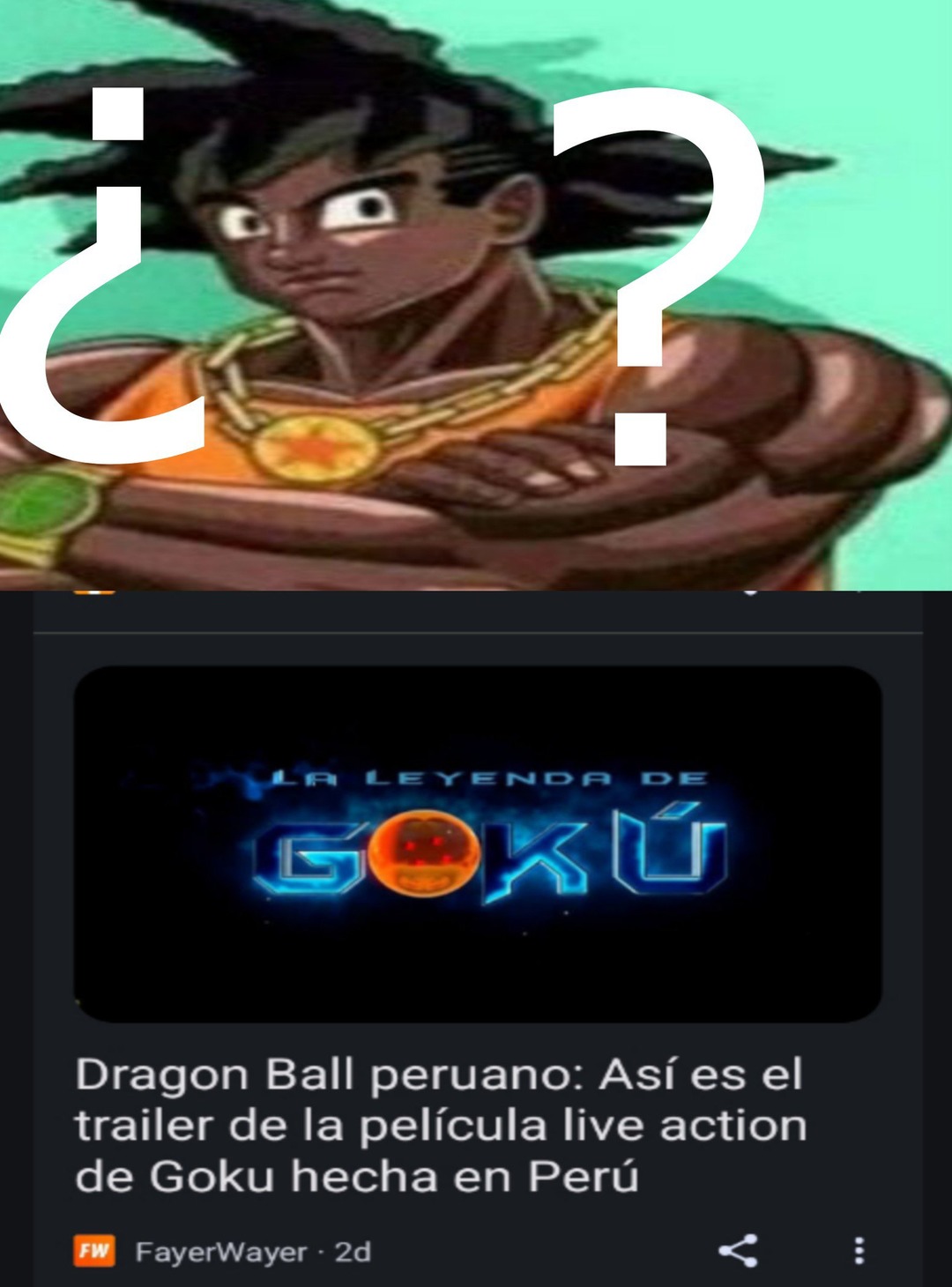 goku sin iphone  - meme