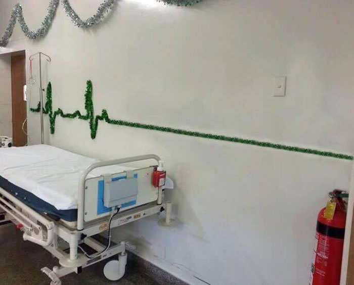 Lovely hospital decor. - meme