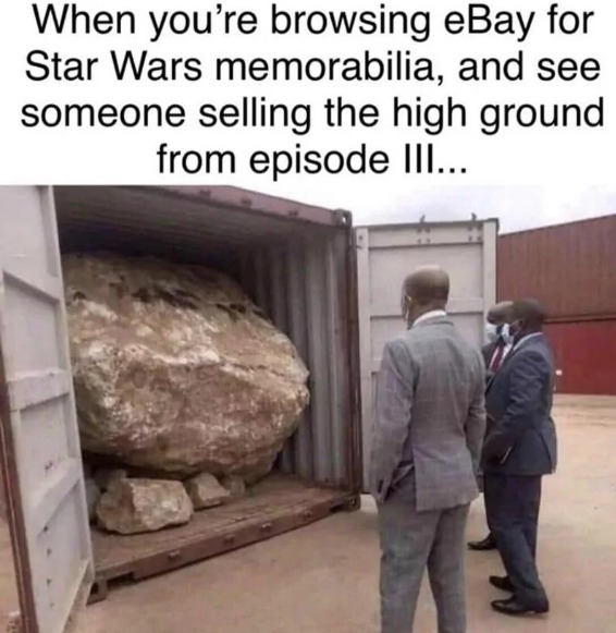 I HAVE THE HIGH GROUND!!! - meme