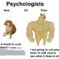 Psychologists then and now
