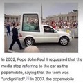 dongs in a popemobile