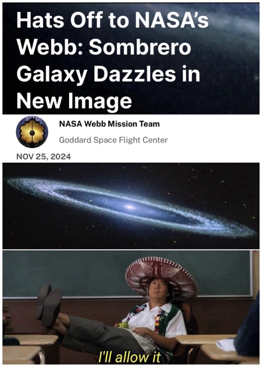 Sombrero Galaxy - meme