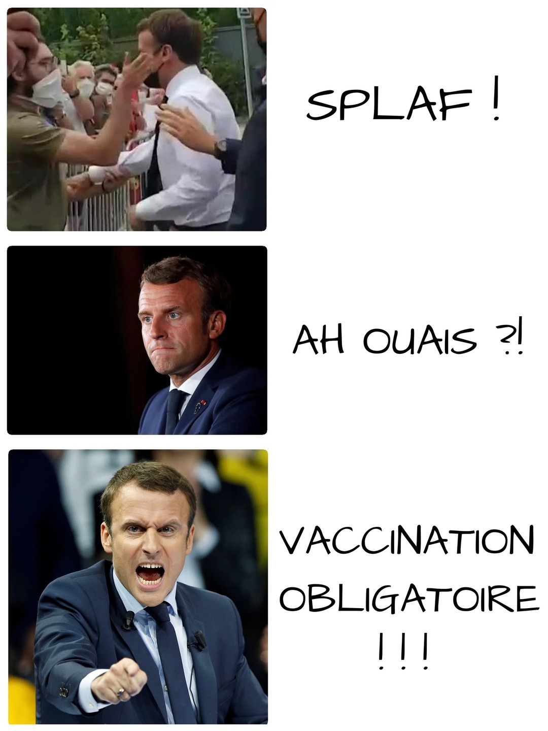 Macron en colère - meme