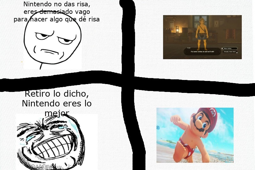 Mario pezones GOD - meme