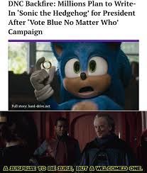 When sonic is president - meme