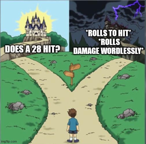 2 paths - meme