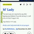 M'lady
