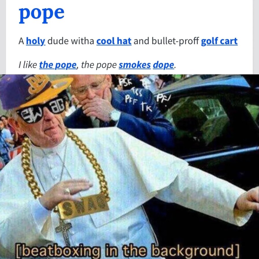 Dank pope - meme