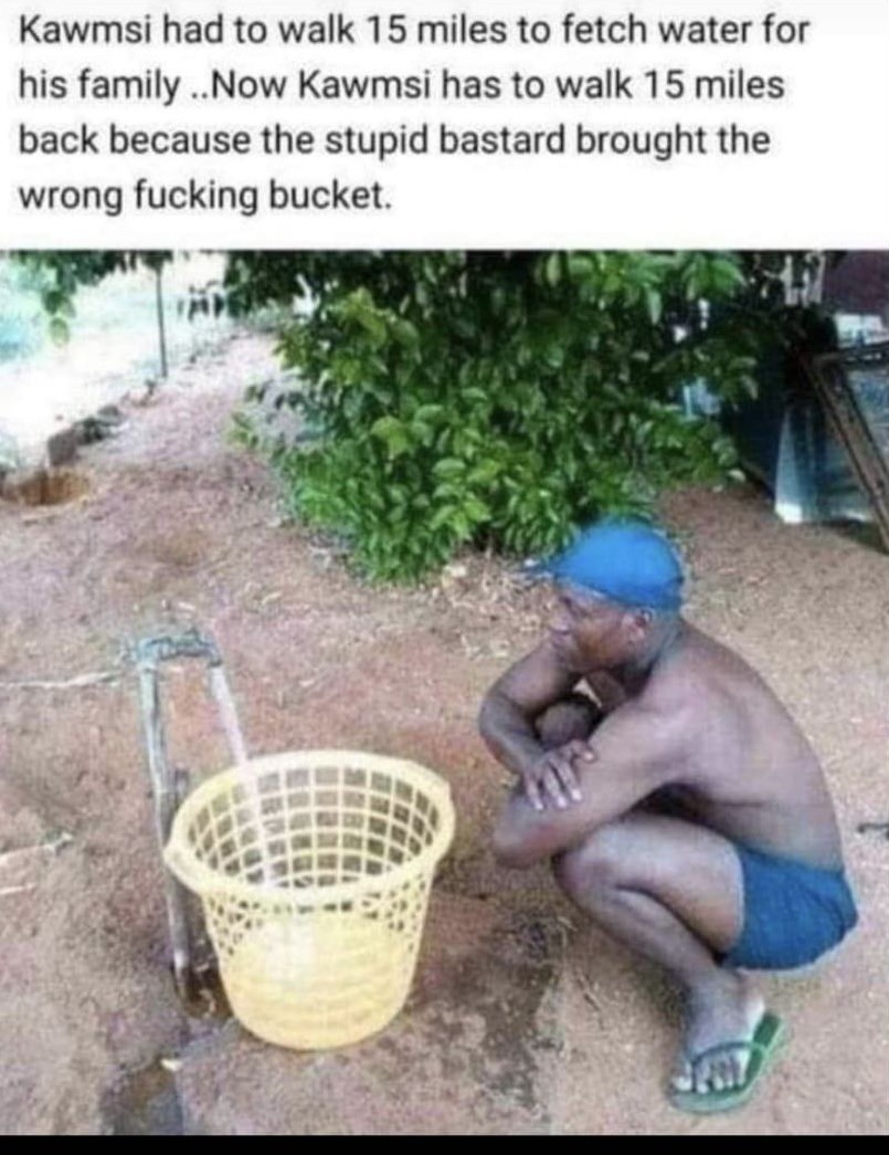 Wrong bucket - meme