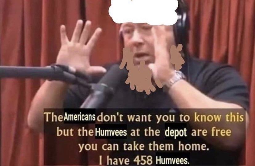 dongs in a humvee - meme