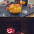 Master carved pumpkin