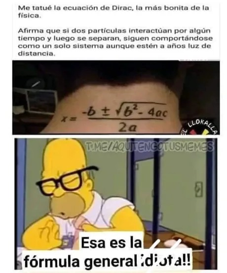Tatuajes matemáticos - meme