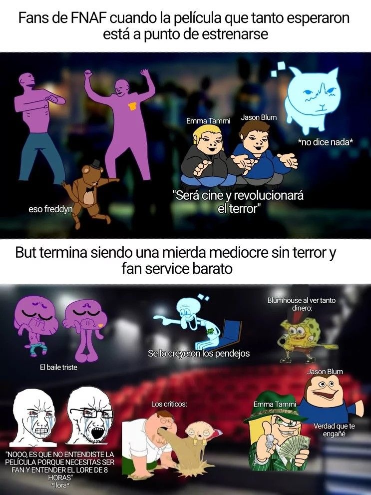 El meme no me pertenece, pero tiene toda la razón pinche película de mierda llena de agujeros de guión