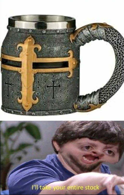 Crusader mug - meme