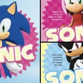 Sonic rosa sonic negro y sonic normal
