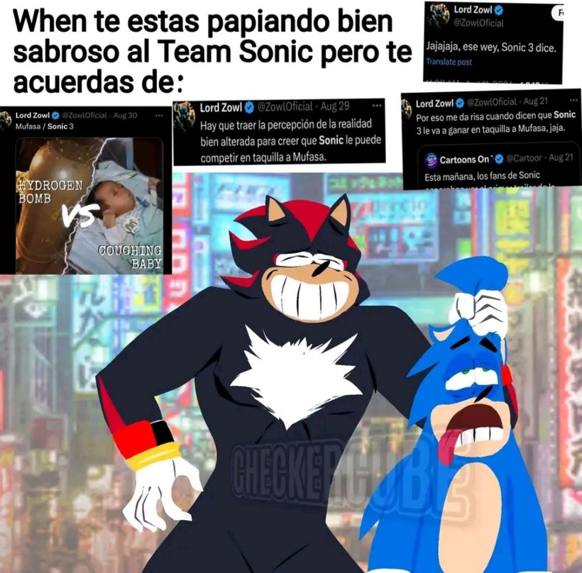 Tremendo pendejo el zowl - meme