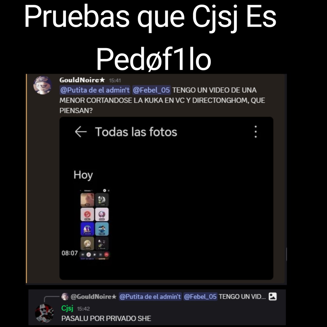 Pruebas que cjsj es un Pedøf1lo (Pruebas sacadas del server de Cjsj golf Reborn) - meme