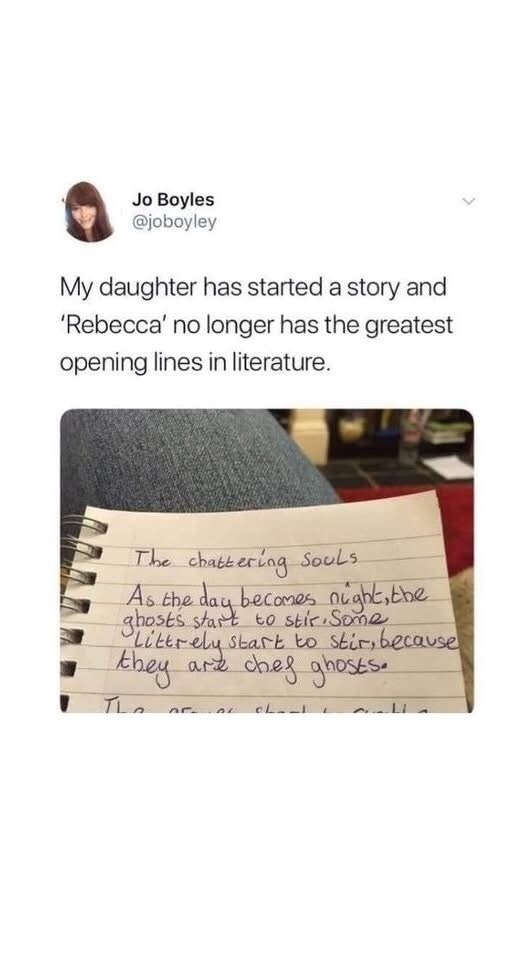 Rebecca walked so this child could run with chaos - meme
