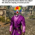 Clown district meme
