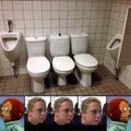 Toilets misplaced