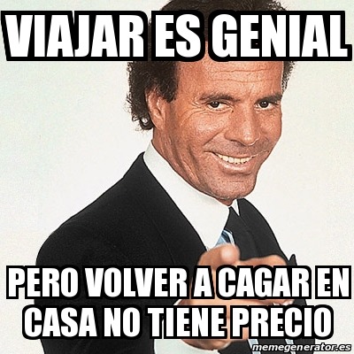 El titulo se  fue de viaje - meme