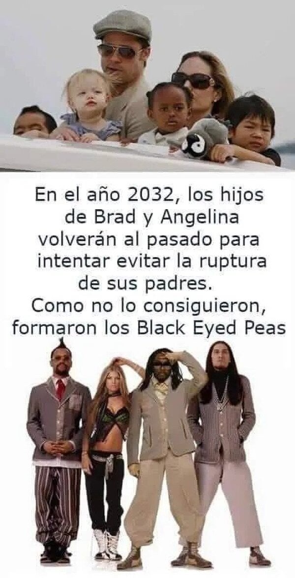 Origen de los Black Eyed Peas - meme