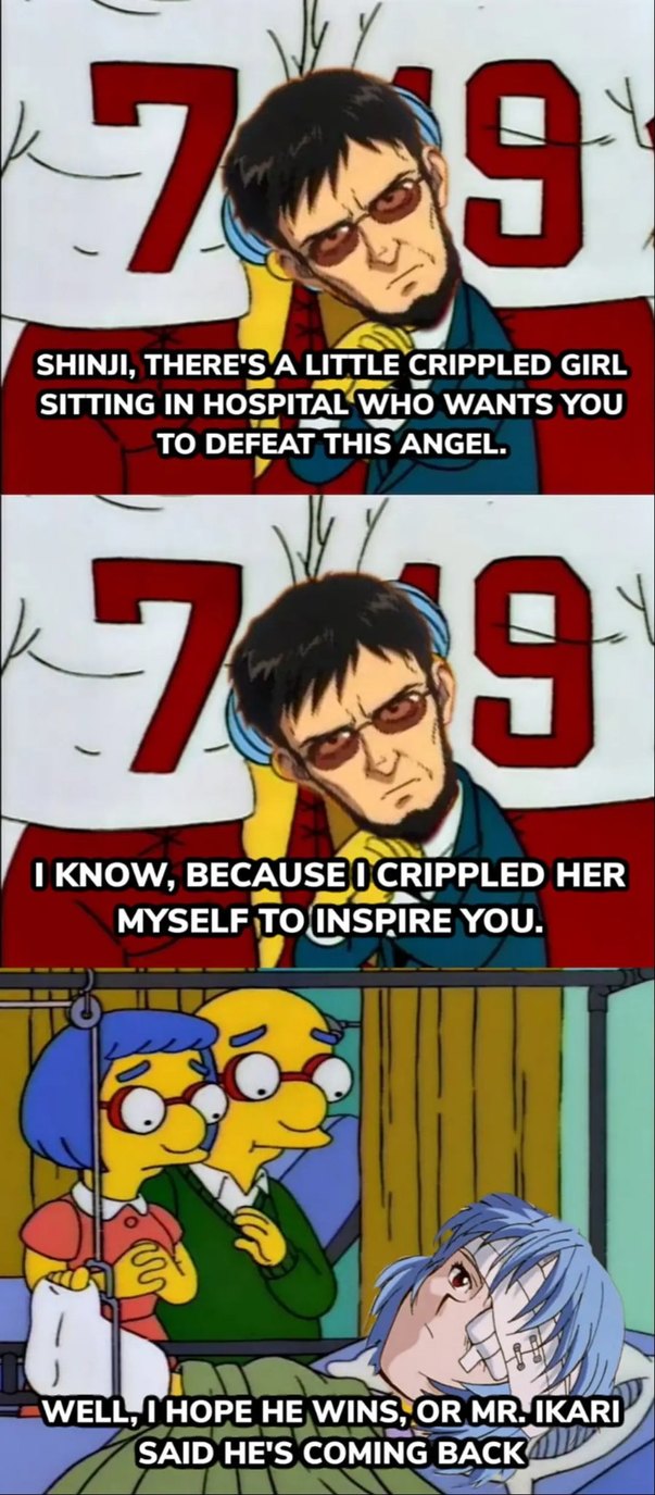 Eva x simpsons - meme