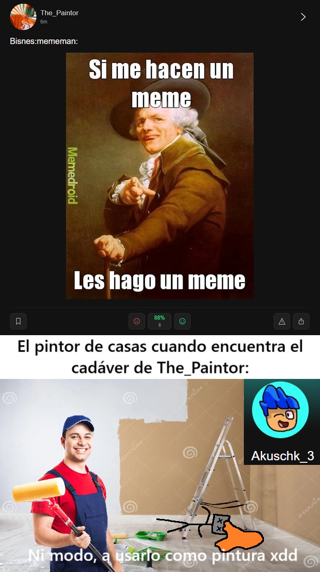 momo de paintor bien hecho - meme