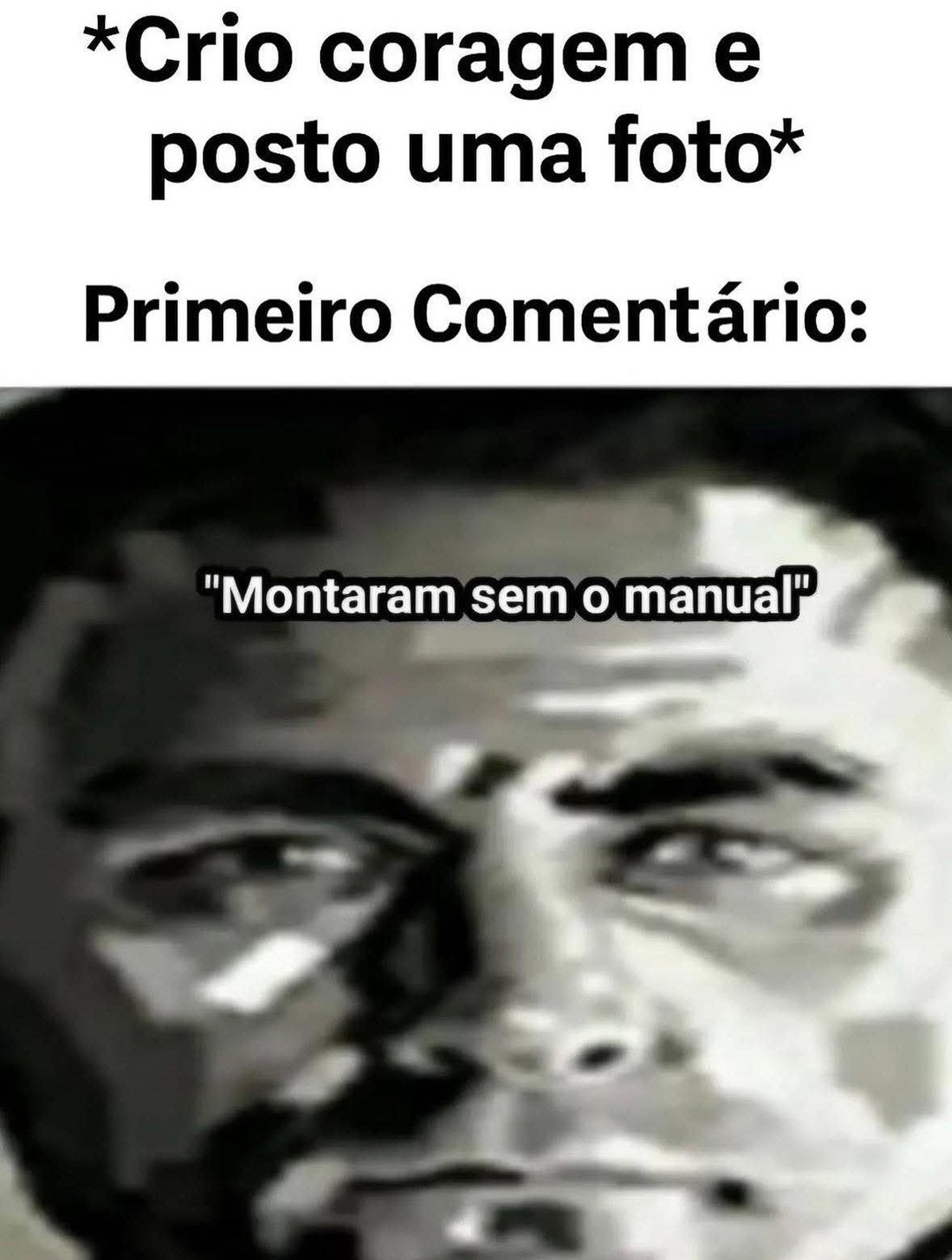por isso nao posto foto kkk - meme
