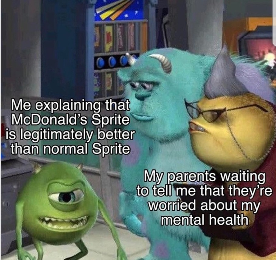 I miss the lemonade, thank God for the sprite - meme