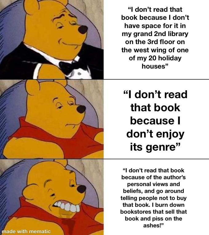 No different than religious book burners - meme