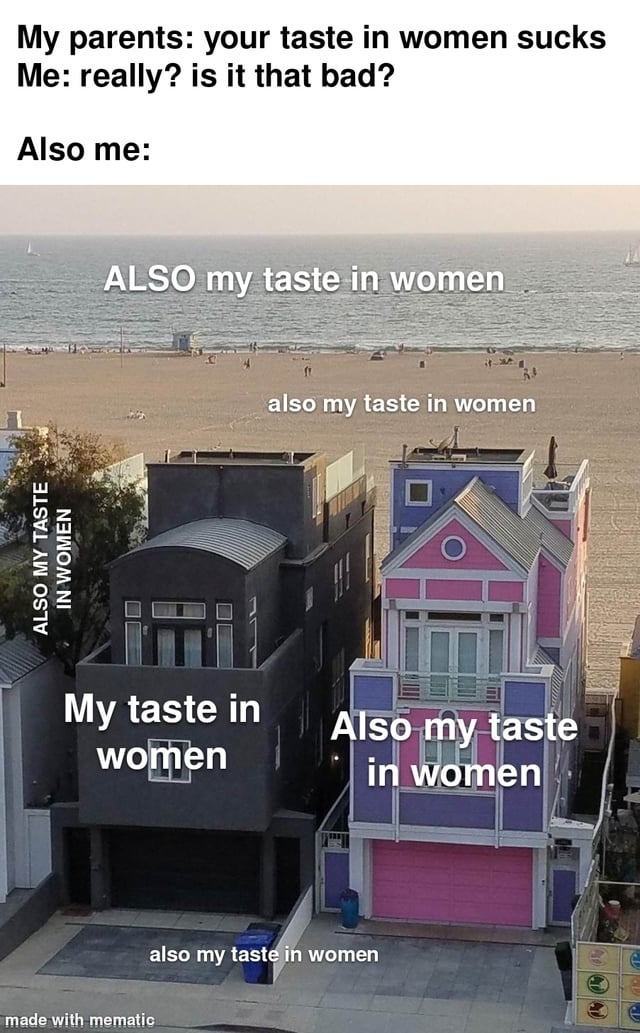 My taste in women - meme