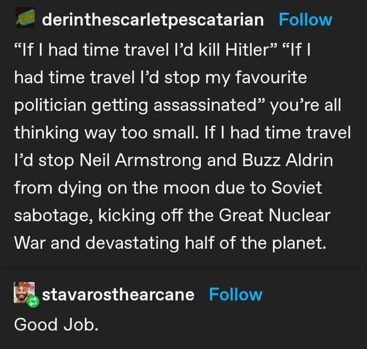 Time travel plans gone full chaos mode - meme